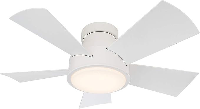 Vox Flush Mount Ceiling Fan FH-W1802-38L-27-MW Modern Forms Fans