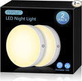 Ferswe Dimmable Touch Lights, 3000K Rechargeable Tap Light with 1000mAh Large Battery, Stick on Lights for Closet, Cabinet, Shelf, Wall and Desk(2 Pack)