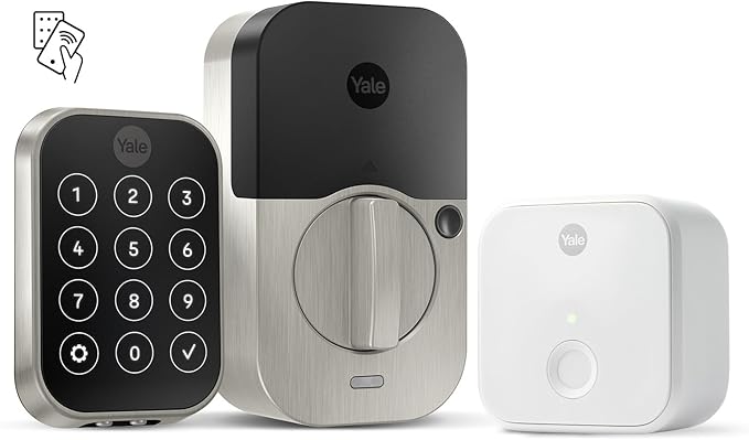 Yale Assure Lock 2 Plus Deadbolt with Wi-Fi Connect, Satin Nickel, for Vacation Rental Hosts, YRD450-N-CB1-619