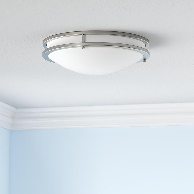 LUXRITE 18 Inch LED Flush Mount Ceiling Light, CCT Color Temperature Selectable 2700K | 3000K | 3500K | 4000K | 5000K, Dimmable Ceiling Light Fixture, 24W, 2160 Lumens, Energy Star, ETL Listed