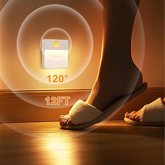 8 Pack Rechargeable Motion Sensor Stair Light for Indoor, RGBW Battery Operated Closet Lights, Stick On Night Lamp, Motion Activated Magnetic Lighting Lamps for Step,Cabinet,Hallway,Bathroom