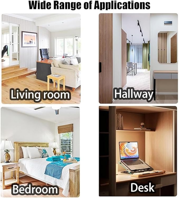 2026 New Rechargeable Smart LED Motion Sensor Ambient Light, RGB Gradient Ambient Light, Punch Free Magnetic Color Chang Motion Sensor Lights Stairs for Wardrobe, Cabinet (7 Colors*4)