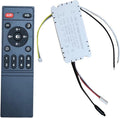 Ceiling Fan Remote Control Kit, Remote Control For Ceiling Fan Light Featuring 6-Speed Settings, Smooth Dimming And Frequency Conversion Receiver For AC LED Lighting(without air guide)