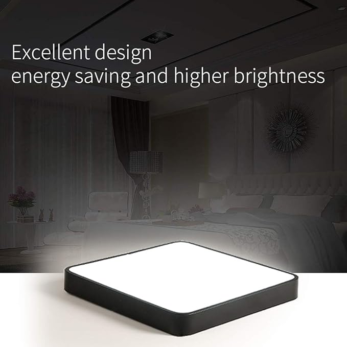 Ganeed 36W LED Ceiling Light,15.7 inch Square led Ceiling Light,Cool White Flush Mount Ceiling Fixture,Energy Saving Ceiling Lamp for Dining Room Kitchen Hallway Stairways
