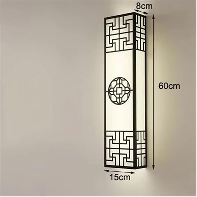 Chinese Style Bedroom Wall Lamp Strip Shaped Zen Background Wall Bedside Lamp Living Room,Simple
