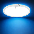 KINDEEP Bedroom Ceiling Light with Night Light: 12 Inch 10000mAh Rechargeable Ceiling Light with Remote, Dimmable 3 Colors & RGB, Wireless Motion Sensor Ceiling Lamp for Bedroom, Hallway, 1 Pack
