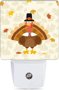 Cute Holiday Turkey Night Light, Thanksgiving Plug into Wall with Dusk to Dawn Light Sensors,Warm Nightlights for Bedroom, Bathroom, Gifts Ideal for Girls Women