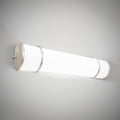 ASD LED 24" Vanity Flush Mount Light Fixture, Linear Bathroom Lighting Bar | 3CCT, Dimmable, ETL Listed | 25W 2600LM 3000-5000K 100-277V | Long Tube Bath Wall Sconce Over Mirror | Nickel