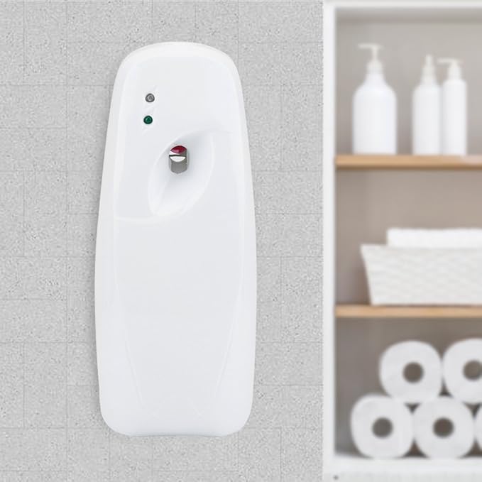 Automatic Air Freshener Spray Dispenser, Wall Mount Fragrance Dispenser Aerosol Perfume Sprayer Holder Free Standing Essential Oils Scent Gadget for Home Hotel Bathroom Office Commercial Area
