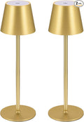BGFHome Cordless Table Lamp LED Desk lamp,5000mAh Rechargeable Touch Night Light Wireless Minimalist Design for/Restaurant/Bedroom/Bars/Outdoor Party/Camping/Coffee Shop(2 Pack Gold)…