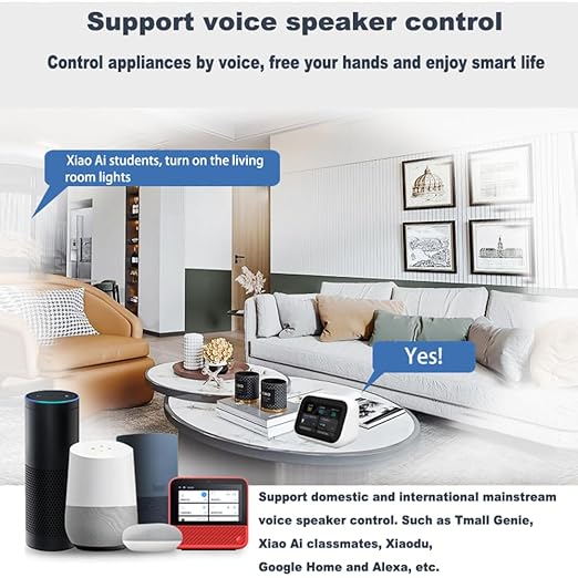 Ewelink Smart Switch 16A Mini WiFi Relay Module,DIY 2.4ghz Wireless Light Switch Voice Control with Timer&Schedule for Home Automation, Compatible with Alexa/Google
