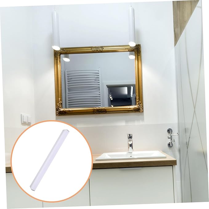 HOMSFOU Led Vanity Mirror Light Bathroom Front Lamp for Makeup Compact Design for Humid Environments Easy Installation Light