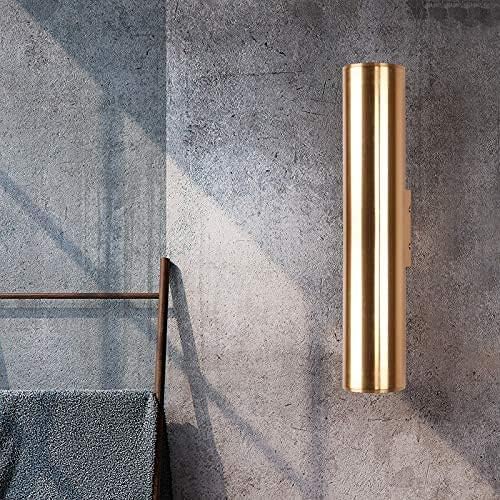 Indoor Led Creative Loft Warm Light Modern Corridor Living Room Bedside Lamp Decoration Alumiwall Lighting,Golden,10X50Cm(7W) (Golden 8X30Cm(5W))