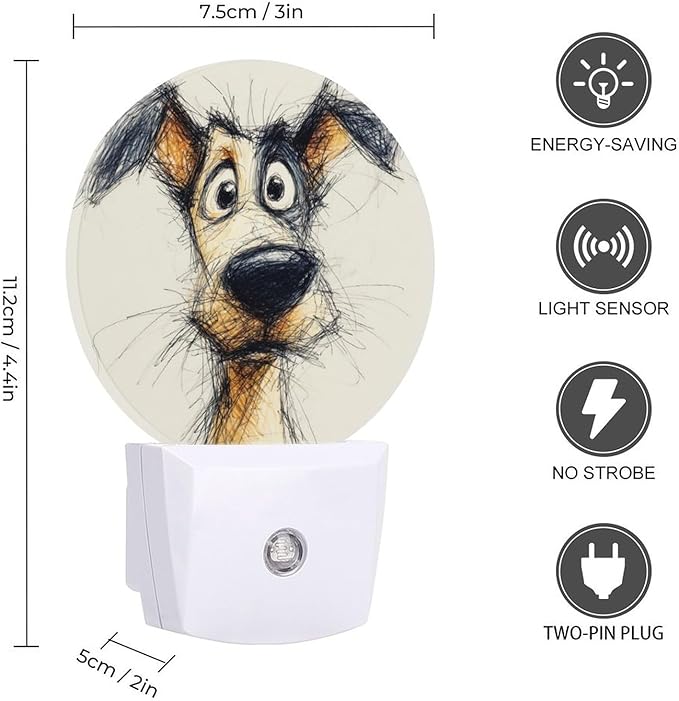 Night Lights Plug Into Wall, Line of Life LED Smart Light Sensor Night Light Auto Dusk to Dawn for Hallway, Bedroom, Bathroom, Stairway