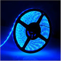 IP65, 12V Waterproof Flexible LED Strip Light（Power Cord not Included）, 16.4ft/5m Cuttable LED Light Strips, 300 Units 3528 LEDs Lighting String, LED Tape(Blue) Power Adapter not Included