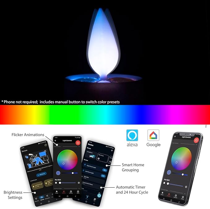 Smart Flameless Candle (Black Lamp)