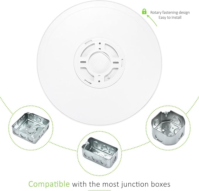 1Pack LED Flush Mount Ceiling Light, 7 Inch 1500LM 15W Thin Round Ceiling Light Fixture, 3000k/4000k/6500k 3 Color Adjustable Ceiling Lamp for Bathroom,Closet,Hallway(White)