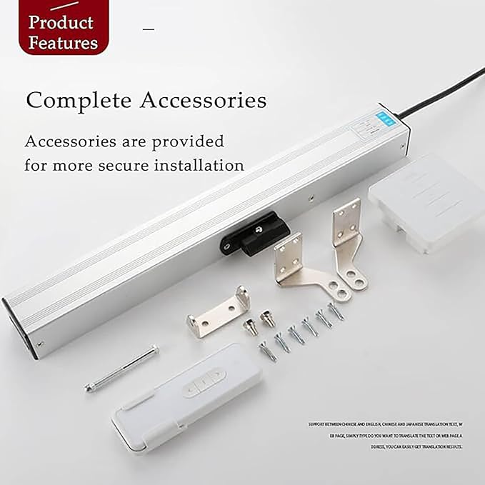 Automatic Window Opener, Electric Chain Actuator, with Remote Control, Adjustable Stroke 300mm-1000mm, Perfect for Skylight Window Greenhouse and Roof Vent Applications(400mm)
