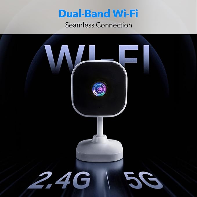 2K Cameras for Home Security Dual-Band 5G/2.4GHz WiFi Indoor Camera Baby Monitor & Pet Camera for Dog Cat Elder AI Motion Detect 2-Way Audio Night Vision 24/7 Local Recording SD Cloud Storage 4 Pack