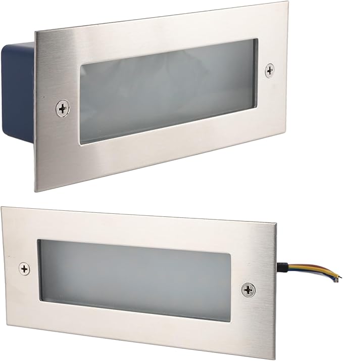 LED Step Light - Indoor Outdoor Aluminum Alloy Waterproof Embedded Stair Wall Light 85 to 265V