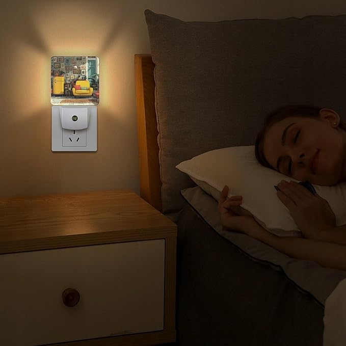 LED Night Light, Vital Interior Smart Sensor Night Lights Plug Into Wall with Auto Dusk to Dawn, Soft Glow Nightlight for Bedroom, Bathroom, Hallway, Stairway