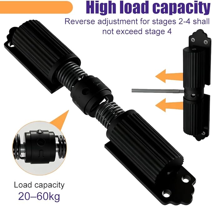 Automatic Door Closer, Adjustable Door Spring Closer Quiet & Heavy Duty Doors Stopper for Home & Commercial Use