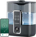 FLYMOON Humidifier for Bedroom, Top Fill 5L Cool Mist Humidifiers with 28dB, Humidifier for Large Room with Leak-Proof, Auto-Off, 12H Timer, 50 Hour Runtime,Tuya App Control, Black