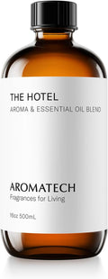 AromaTech The Hotel Aroma Essential Oil Blend: Luxury Hotel Inspired Aromatherapy with Lemon, Lavender, Peach & Pine for Ultrasonic Diffusers & Nebulizers (500 mL, The Hotel)
