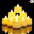 Amagic 50 Pack LED Tea Lights, Flameless Votive Candles, Lasting Electric Fake Small Candles, Battery Operated Tealights Candles for Halloween, Christmas, Home Decor, Wedding, Party, Festival (Ivory)
