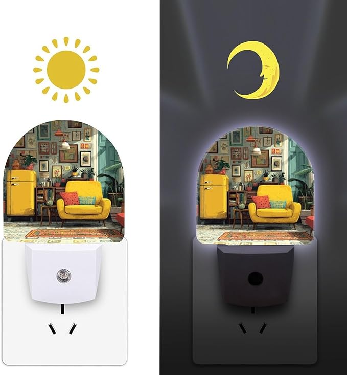 LED Night Light, Vital Interior Smart Sensor Night Lights Plug Into Wall with Auto Dusk to Dawn, Soft Glow Nightlight for Bedroom, Bathroom, Hallway, Stairway
