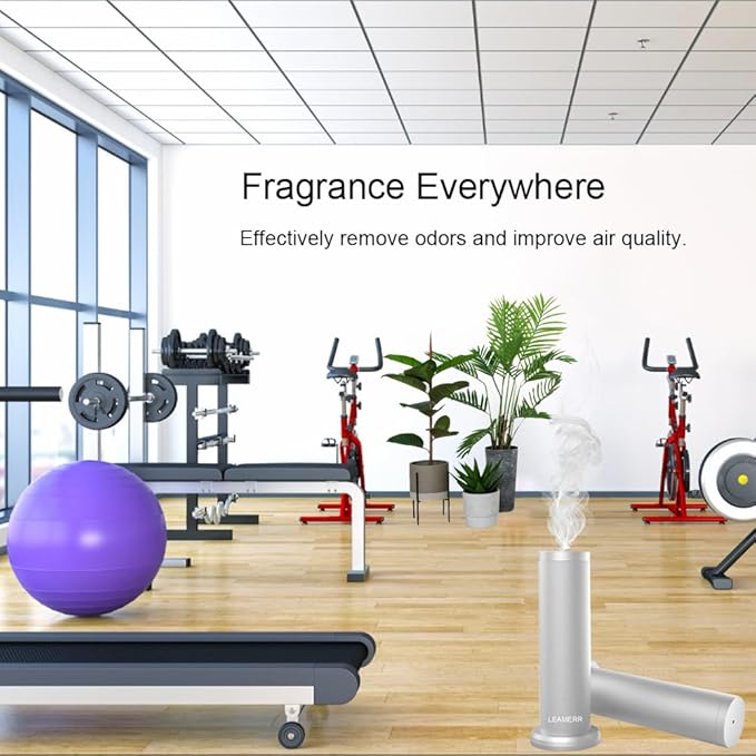 Smart Scent Diffuser Machine for Home, Bluetooth/WiFi Waterless Essential Oil Diffuser for Oils,Super Quiet Work Cold Air Technology Aromatherapy Diffuser for Large Room, Office, Shops, Gym