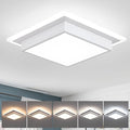 32W Modern LED Ceiling Light, 13 Inches Square Ceiling Light, 5CCT Flush Mount Ceiling Light, Hallway Ceiling Lighting Fixtures for Living Room Bedroom Bathroom Kitchen