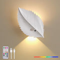 Motion Sensor Wall Light with Remote Control, 10 RGB and 3 Colors Dimmable Wireless Wall Sconces, Battery Operated Wall Sconce for Hallway, Living Room, Stairs, Bedroom (1 Pack)