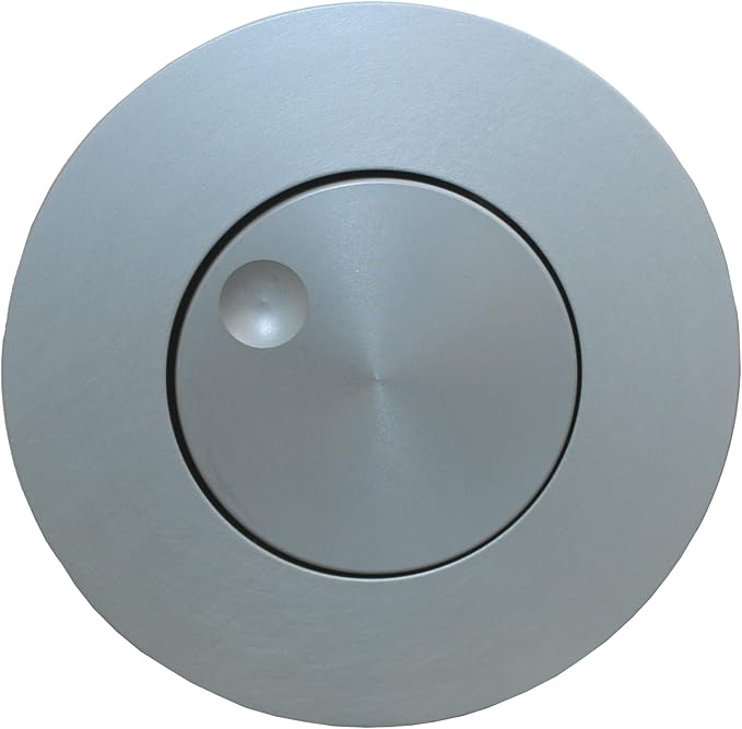 3W LED Wall Recessed Step Stair Lighting Bedside Reading Light Fixture Hidden On/Off Switch Adjustable Warm White Silver Circle