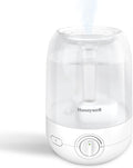 Honeywell Ultra Comfort Cool Mist Humidifier, 1 Gal Tank, No Filter, Easy to Fill and Clean, Cleaning Brush Included, Ultra Quiet, Use With Essential Oils, White, HUL545W