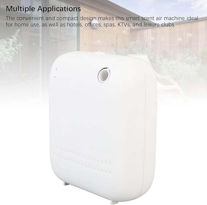 Smart Scent Air Machine, 120sqm Coverage Bluetooth App Control Waterless Essential Oil Diffuser USB Battery Powered Cold Air Diffusers with 150ml Oil Bottle for Home Hotel Spa