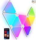 Triangle Lights LED Light Panels, Smart LED Wall Lights RGB Gaming Lights with Remote, Gaming Room Decor Work with Alexa Google Assistant,APP & Voice Control Music Sync for Bedroom/Streaming,9 Pack