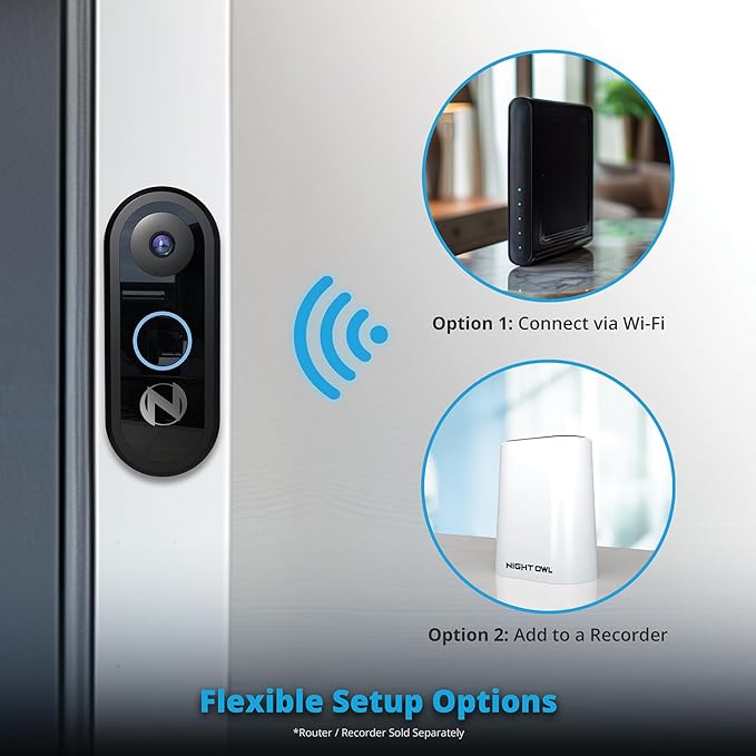 Night Owl 1080p Video Doorbell with Mount (Doorbell only)