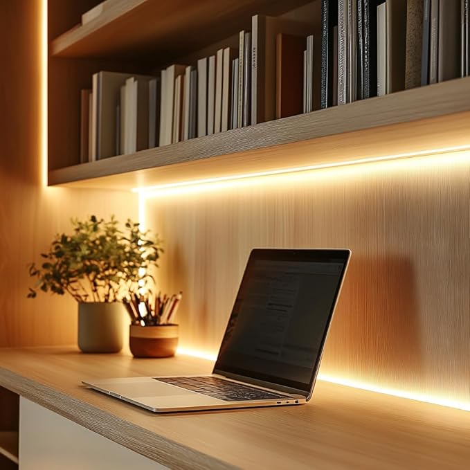 Led Strip Lights 5V USB Short COB LED Strip Light 3Pack 3000K Warm White Small Flexible Not Dimmable USB led Lights for Indoor Home DIY Lighting Room Decor 5V LED TV Lights (3.28FT/1M*3)