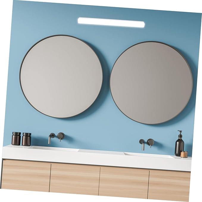HOMSFOU Led Vanity Mirror Light Bathroom Front Lamp for Makeup Compact Design for Humid Environments Easy Installation Light