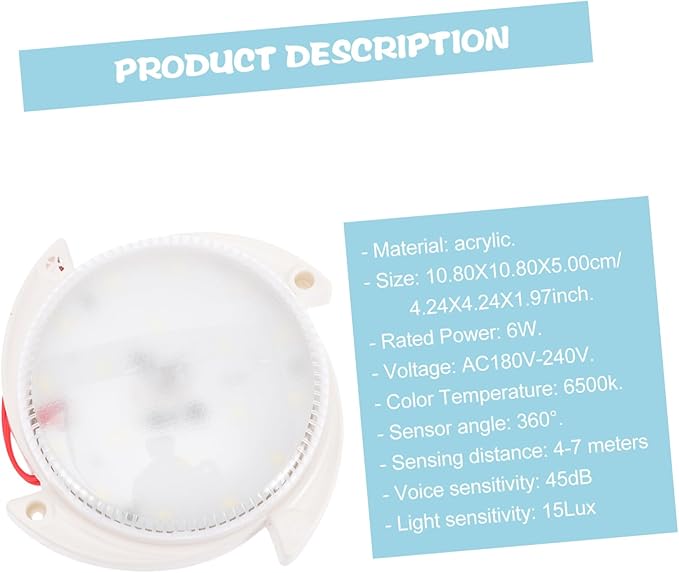 Smart Aisle Lamp Motion Sensor Acrylic Hallway Lighting Delay Function for Indoor Use