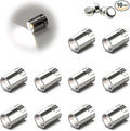 10 Pack Small Spotlight Battery Operated LED Lights, Warm White LED Wireless Miniature Spot Light for Artwork Painting,Jewelry Showcase Display,Closet,DIY Hand Craft (Cool White)
