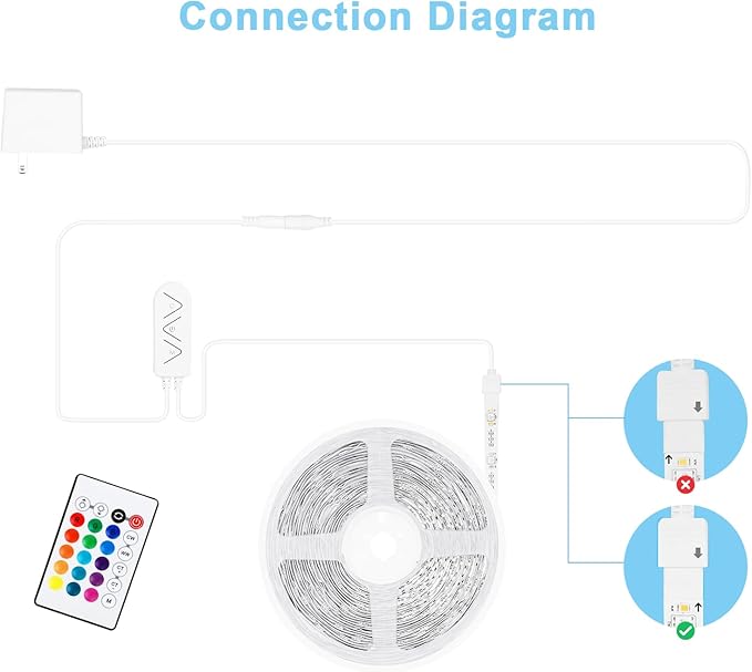 RGBWW Smart LED Strip Lights, 32.8ft Tunable White 3000K to 6500K+RGB WiFi Led Light Strips Work with Alexa Google, Music Sync Color Changing Indoor Rope Lights for Kitchen, Room, Cabinet