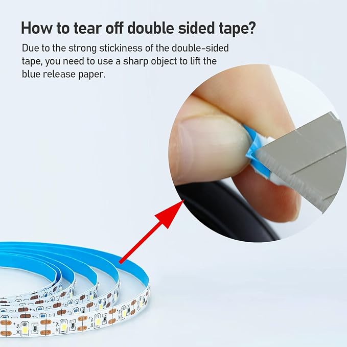 5V USB Blue 460-465nm LED Strip Light USB Powered 13.12ft/4M 240LEDs Flexible SMD2835 High Brightness No-Waterproof IP20 LED Tape Lights(2pcs x 6.6ft)