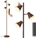 36W LED Tree Floor Lamp, Dimmable Tall Standing Lamp with Remote & Touch Control, 4 Color Temperatures Bright Floor Lamp, 3 Rotatable Light Modern Floor Lamps