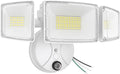 Onforu 100w Dusk to Dawn Outdoor Lighting,11000LM Led Outdoor Light from Dusk Till Dawn,Super Bright Flood Light,IP66 Waterproof Exterior Security White Light Fixture,3 Heads Photocell for Garage,Yard