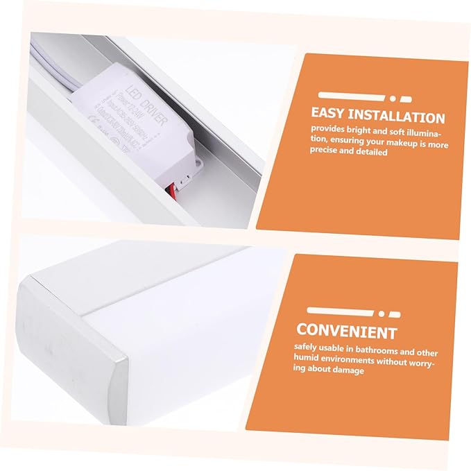 Angoily Led Vanity Light for Bathroom Mirror Over Mirror Light Fixture High Brightness for Makeup Application Humidity Resistant Design