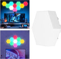 Yunseity Hexagon Light Panels, LED RGB Hexagon Wall Light with Touch Control, Smart DIY Hexagon Night Light for Bedroom Game Room Kids Room Home Decoration Gift (RGB)
