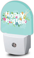 Happy Easter Night Light,Eggs Night Lights Plug into Wall, Dusk to Dawn Sensor LED Lamp 0.5W for Boyfriend/Girlfriend Gifts Decorations Room 0.5W Sleep Friendly