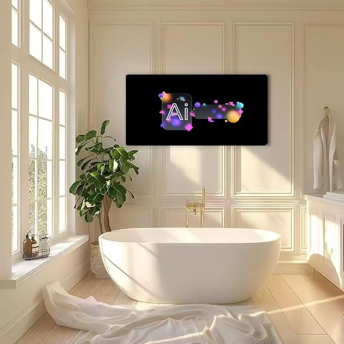 Wibinuki Wall Art Wall Decor Wall Paintings AI agent - text. Machine Learning s. AI - Artificial Intelligence for Living Room Bedroom Bathroom Home Decor Can Be Hung Directly 20"x 40"